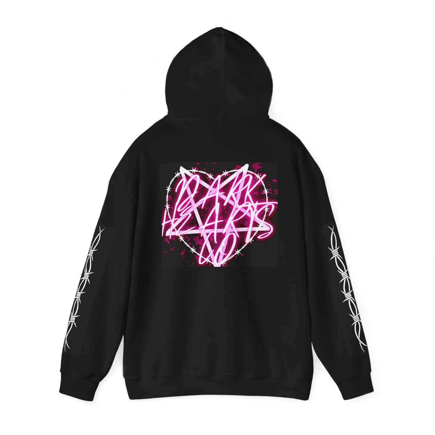 Dark Hearts Co. Neon Script Unisex Hoodie | Stylish Heavy Blend Sweatshirt
