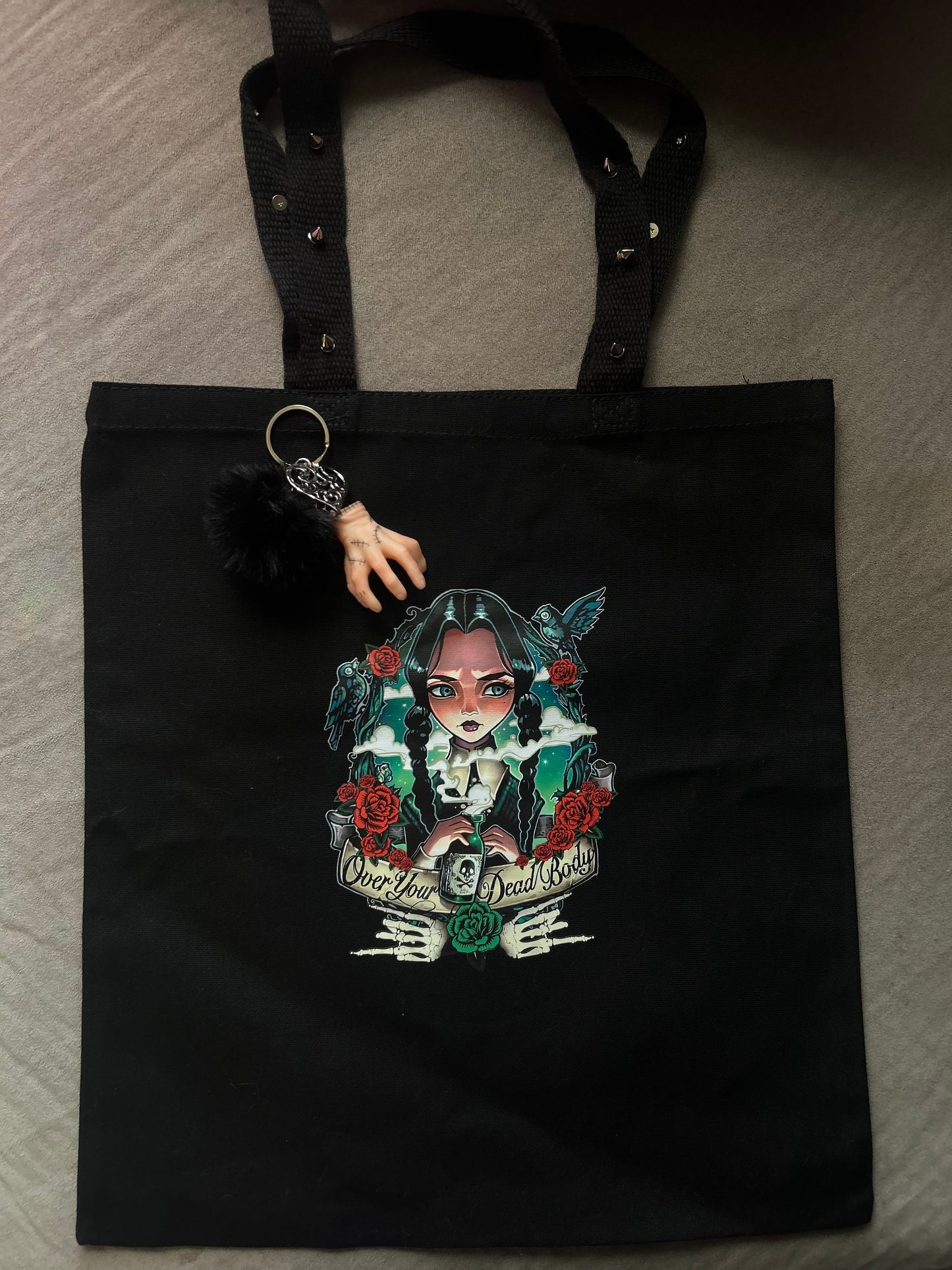 Wednesday Tote bag w/ keychain