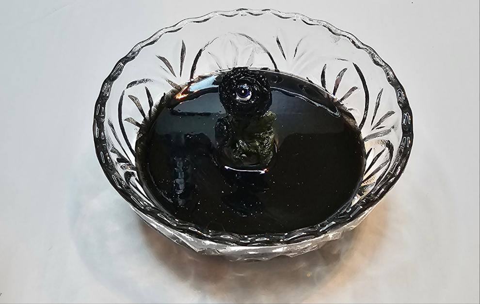 Rose eye glass ring dish