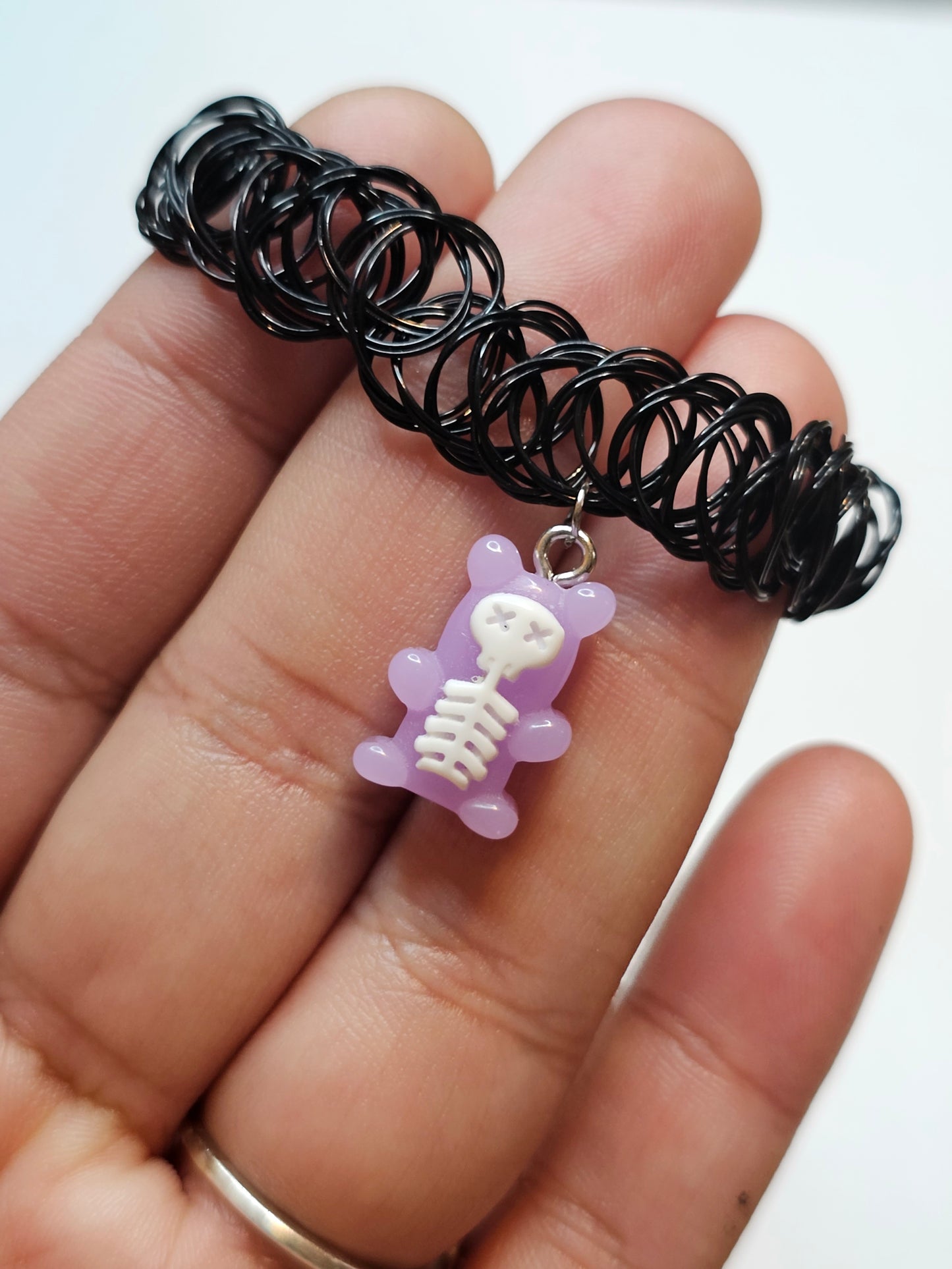 Skeleton Gumny Bear Choker