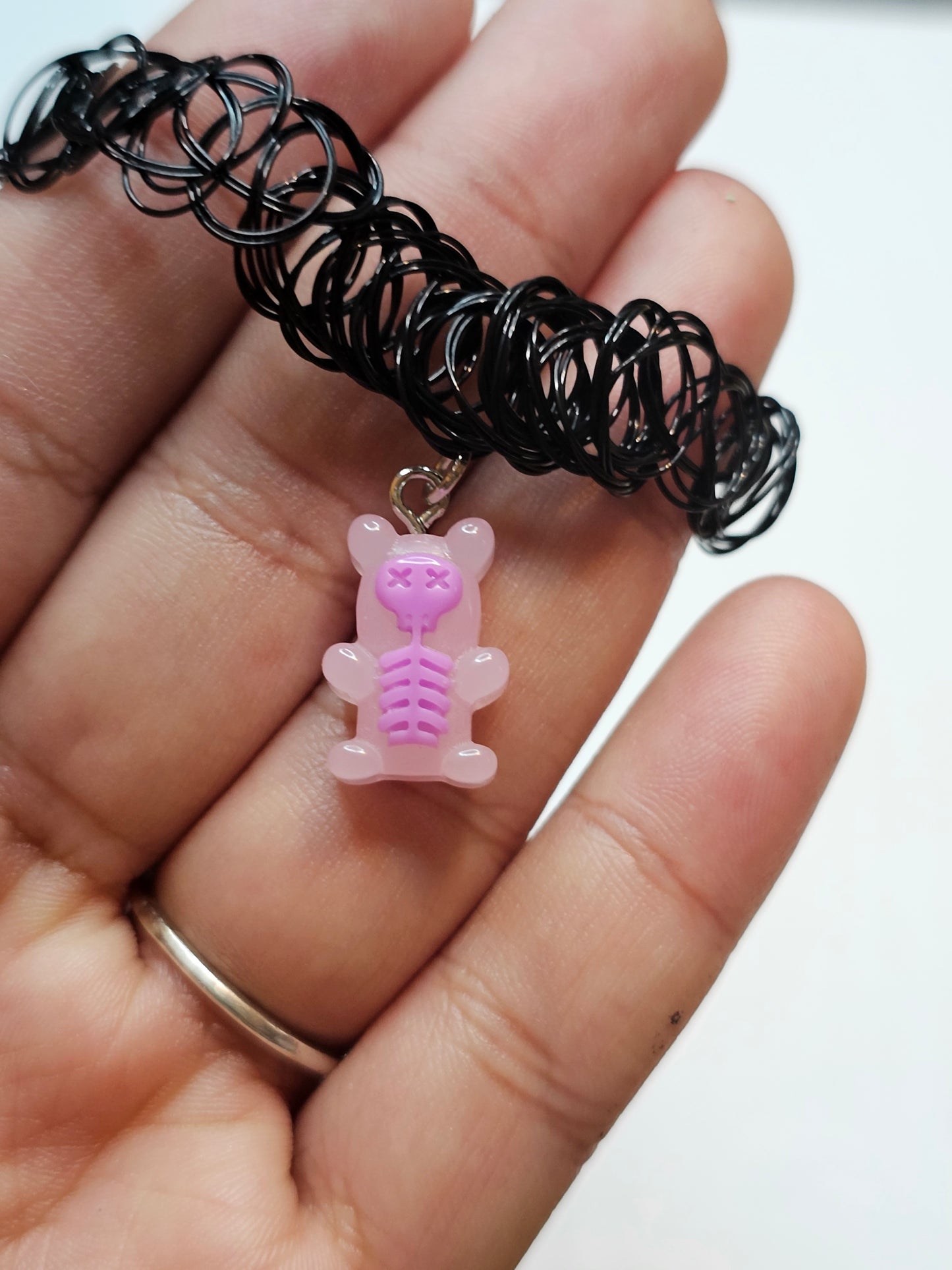 Skeleton Gumny Bear Choker