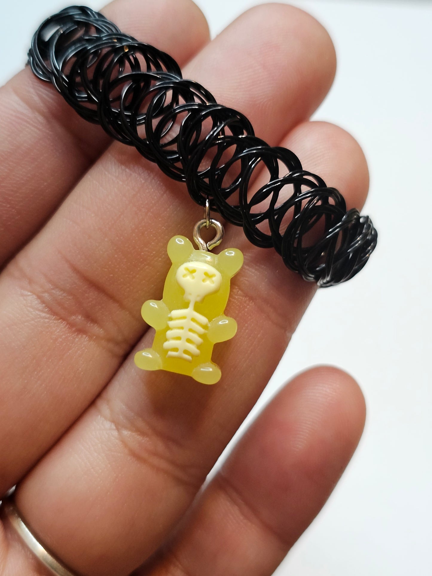 Skeleton Gumny Bear Choker