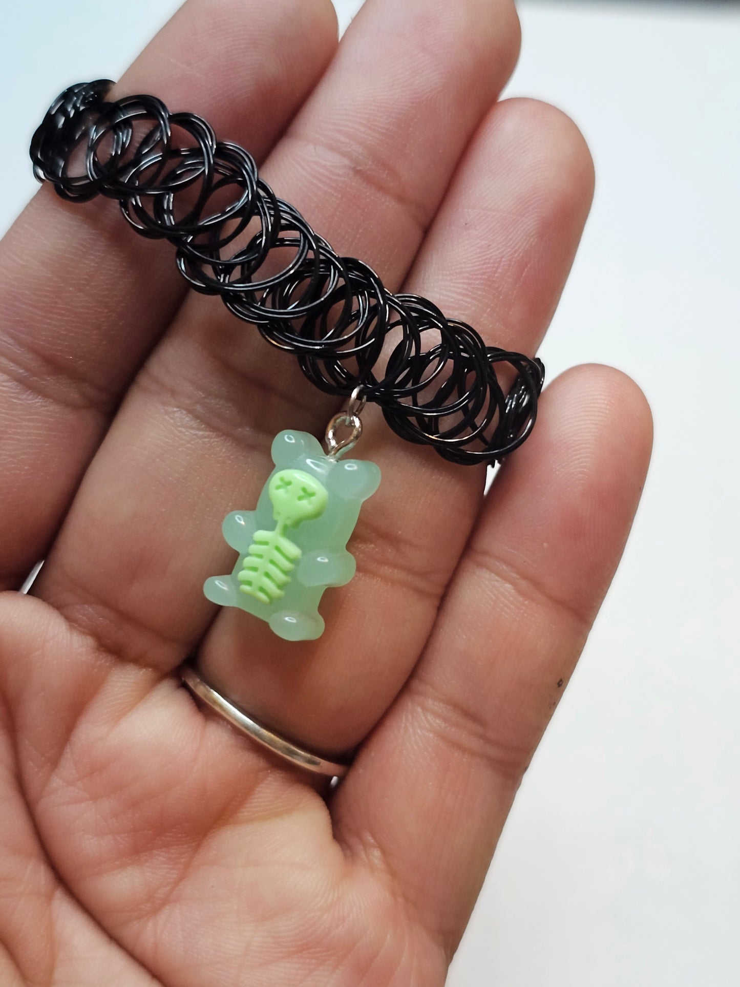 Skeleton Gumny Bear Choker