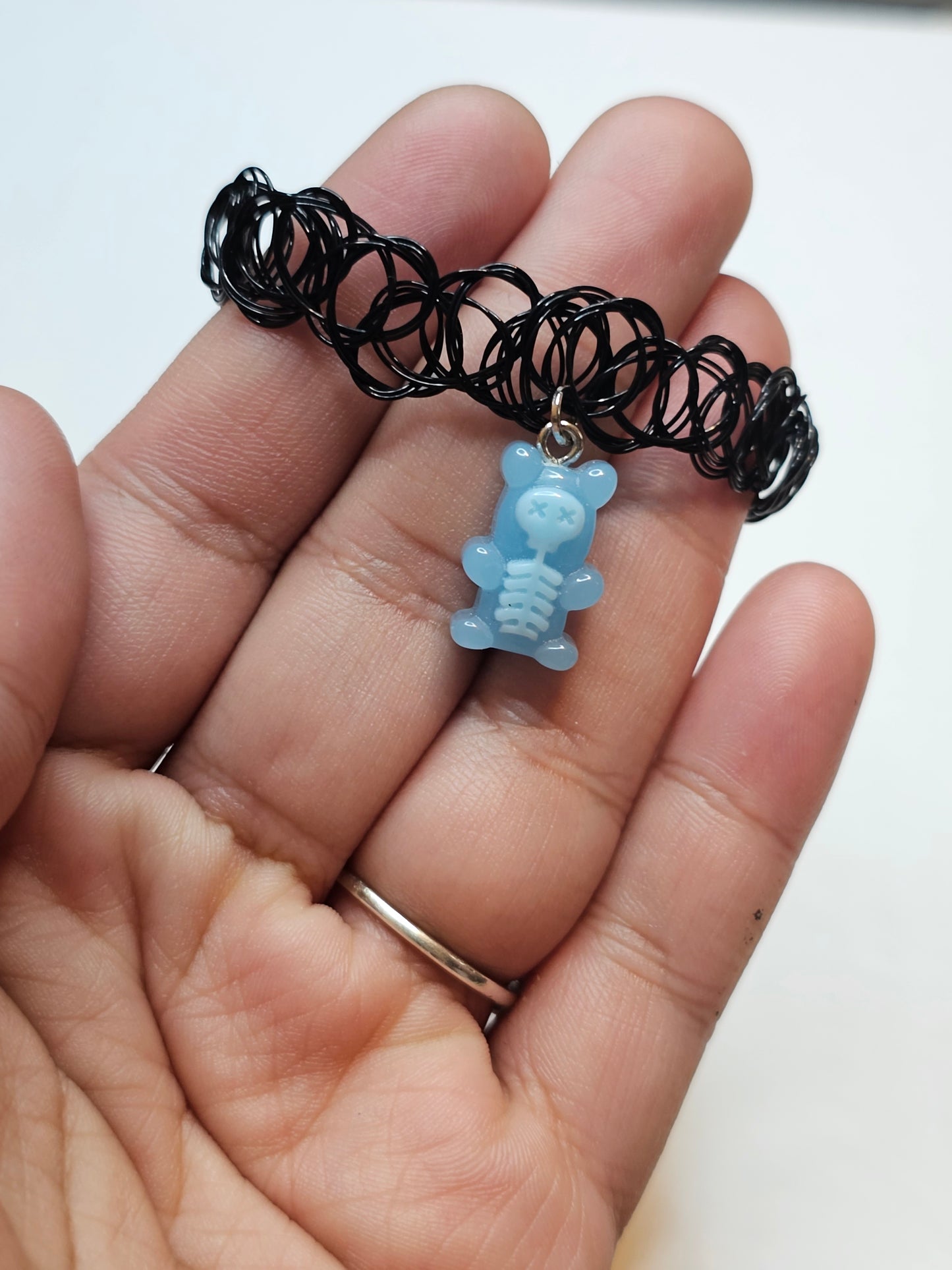 Skeleton Gumny Bear Choker