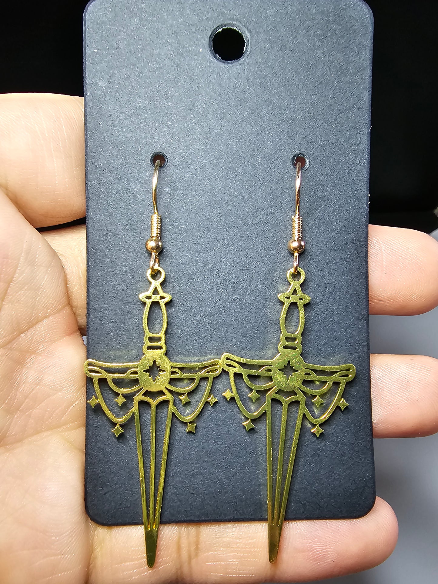 Sword Earrings