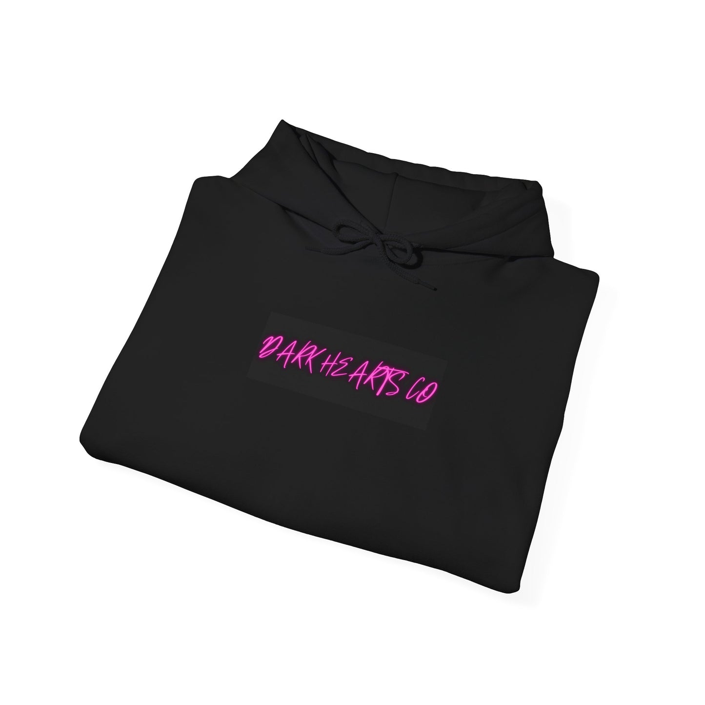 Dark Hearts Co. Neon Script Unisex Hoodie | Stylish Heavy Blend Sweatshirt
