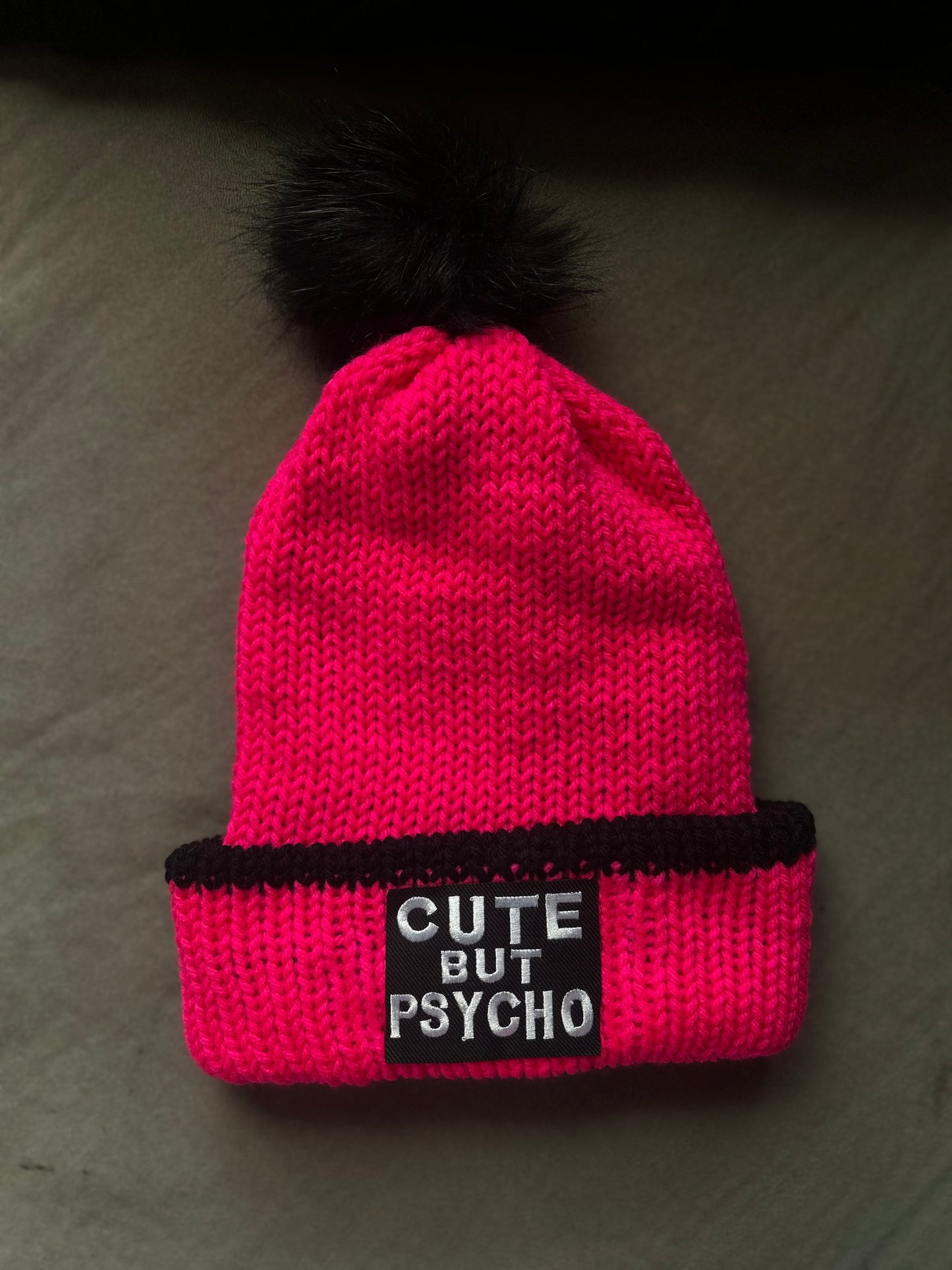 Cute but psycho beanie hat