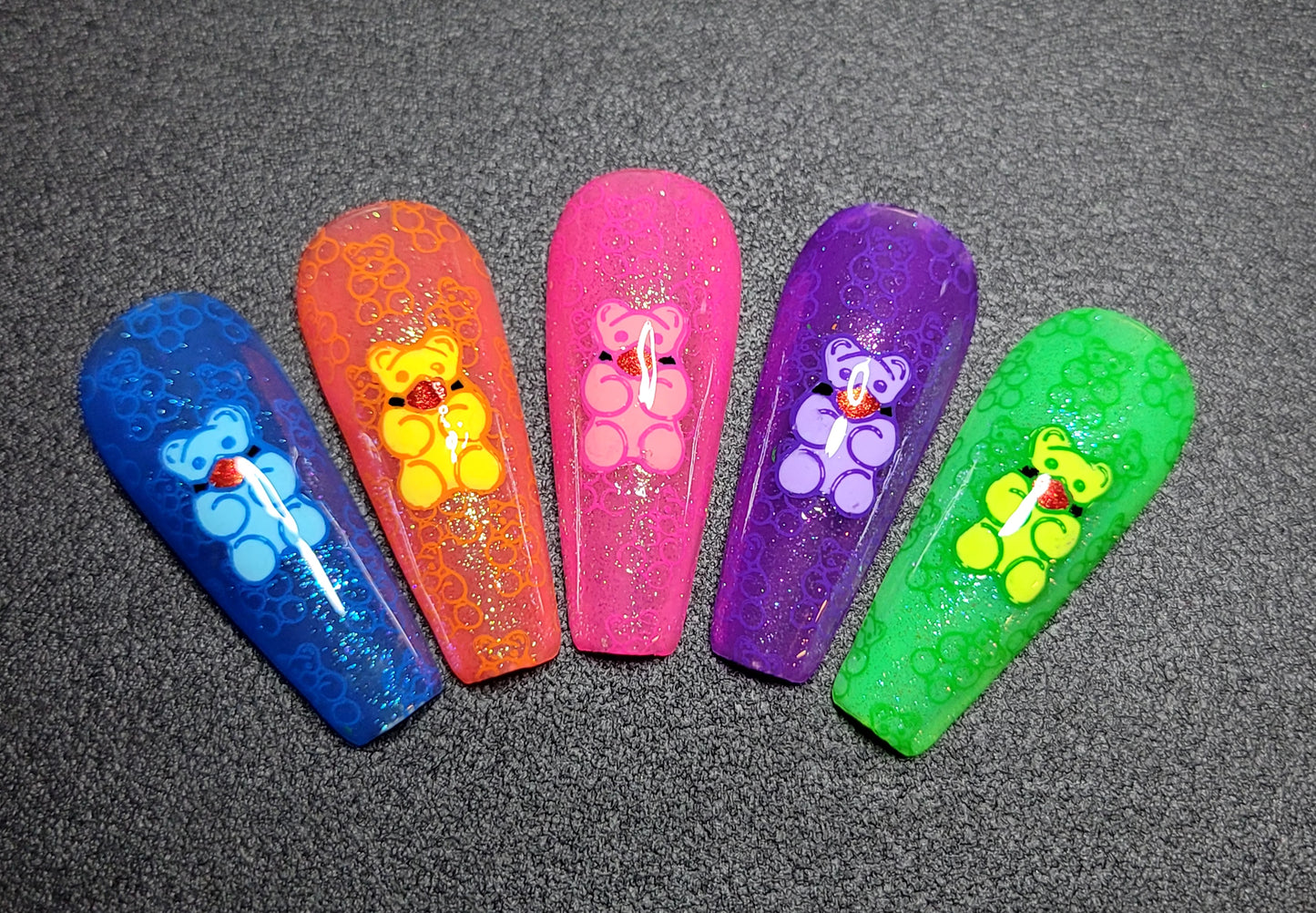 Naughty Bears: Press on Nails