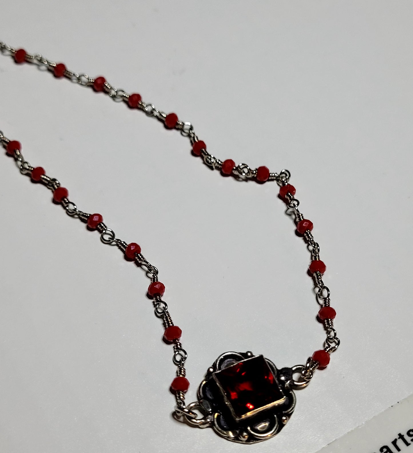 Gothic Vampire inspired Rosary Bead Necklace