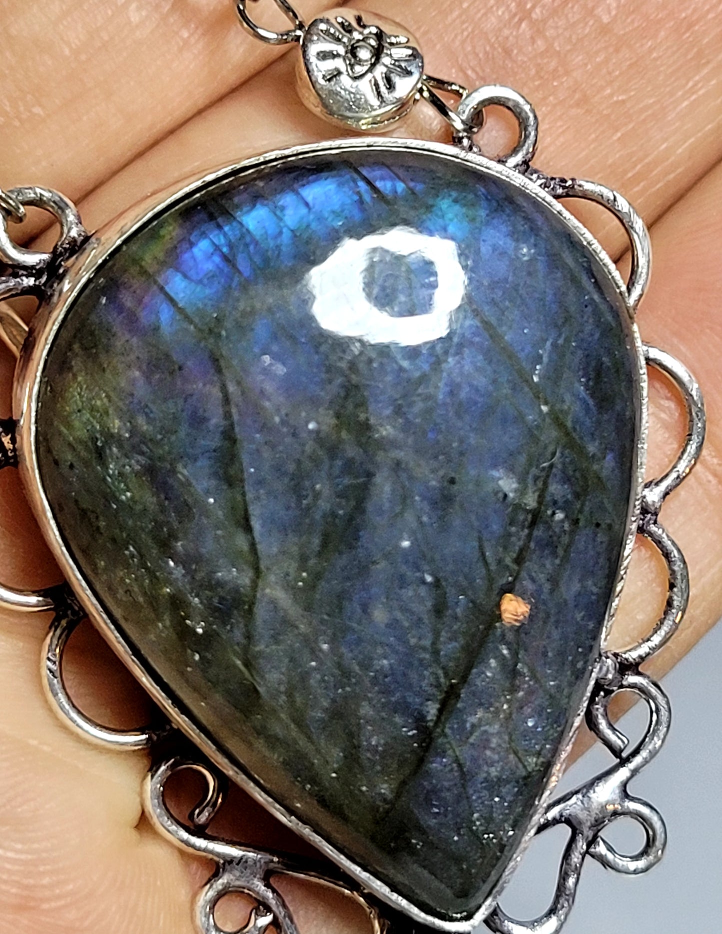 Large Labradorite Necklace