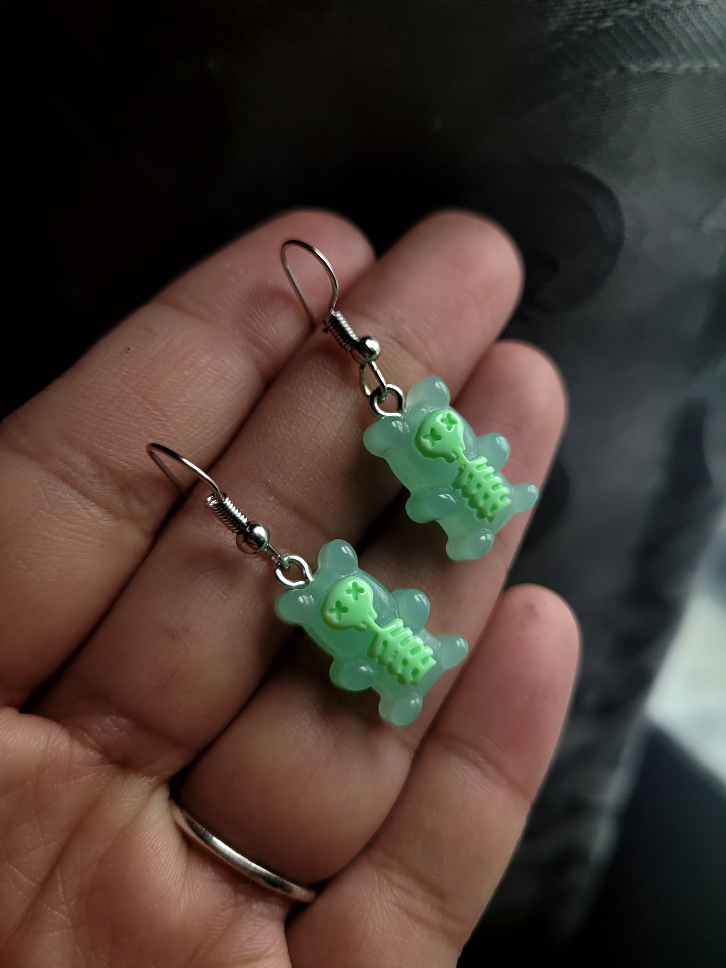 Skeleton Gummy Bear Earrings