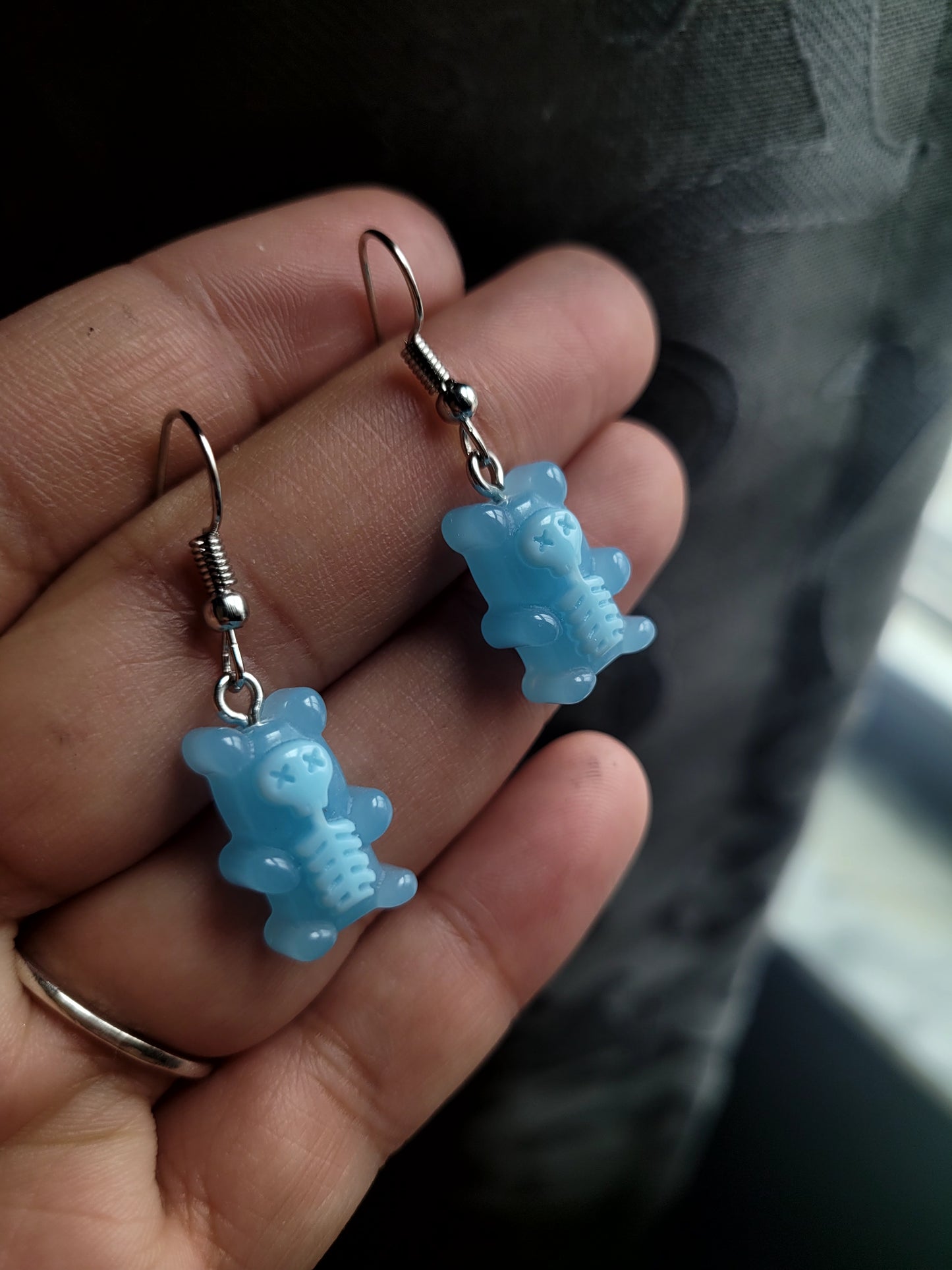 Skeleton Gummy Bear Earrings