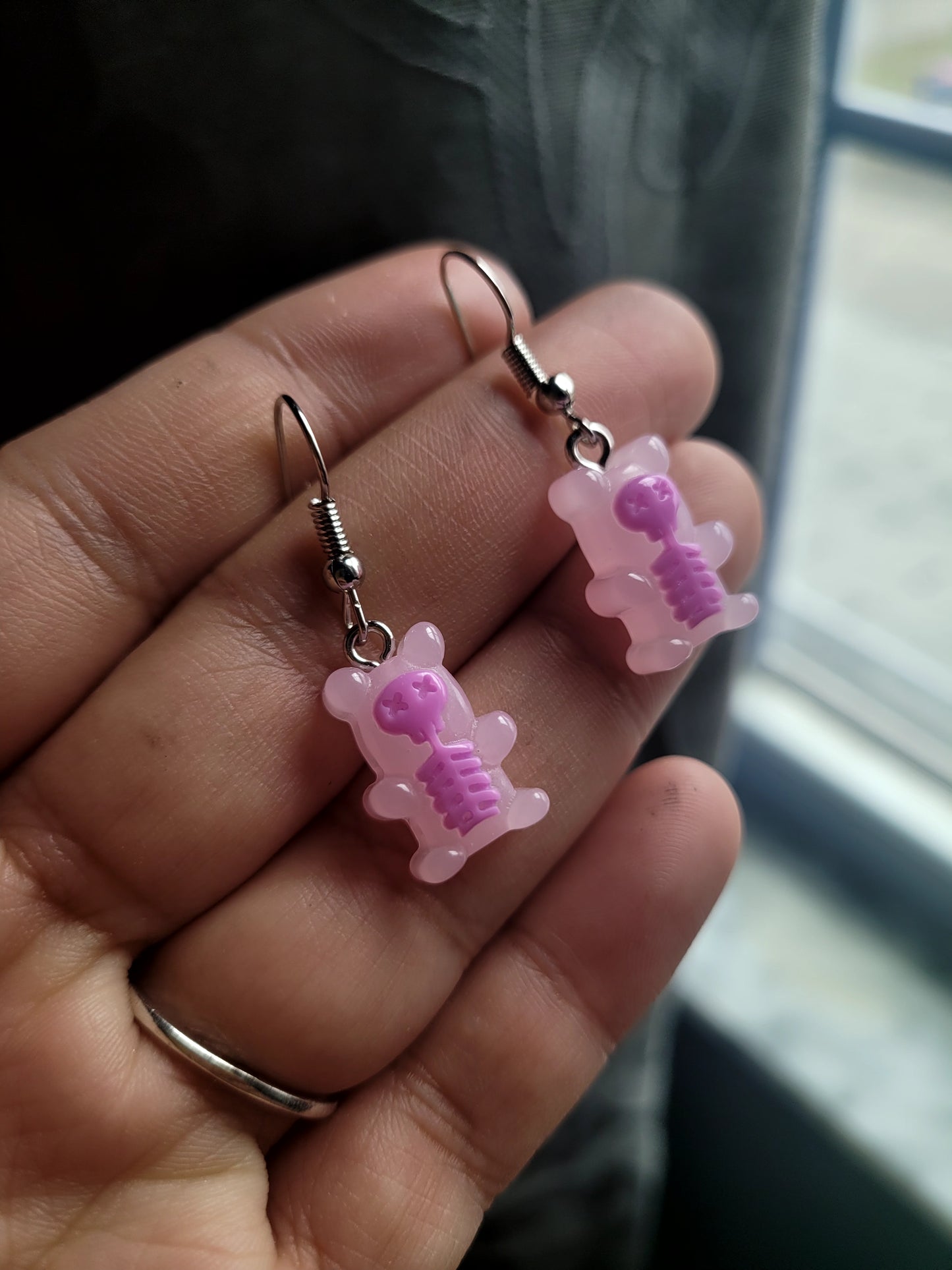 Skeleton Gummy Bear Earrings