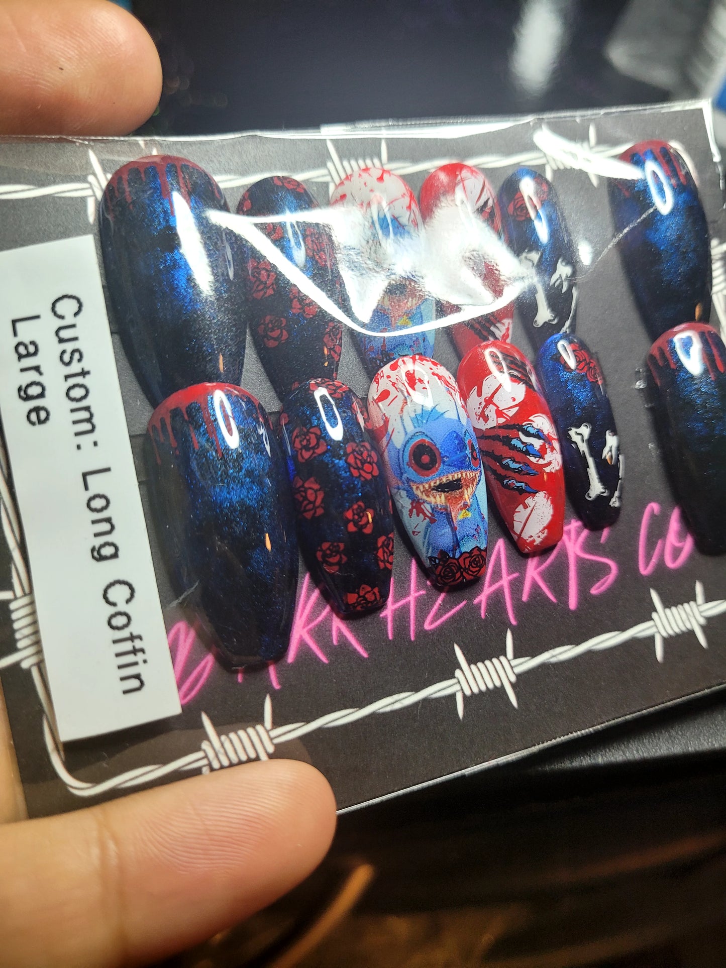 Ready to ship: Long Coffin Size Large