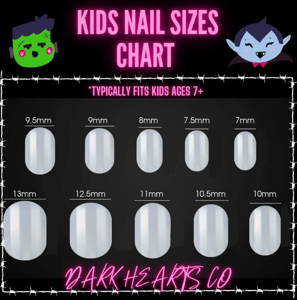 Dumpster Dive KIDS press on nails