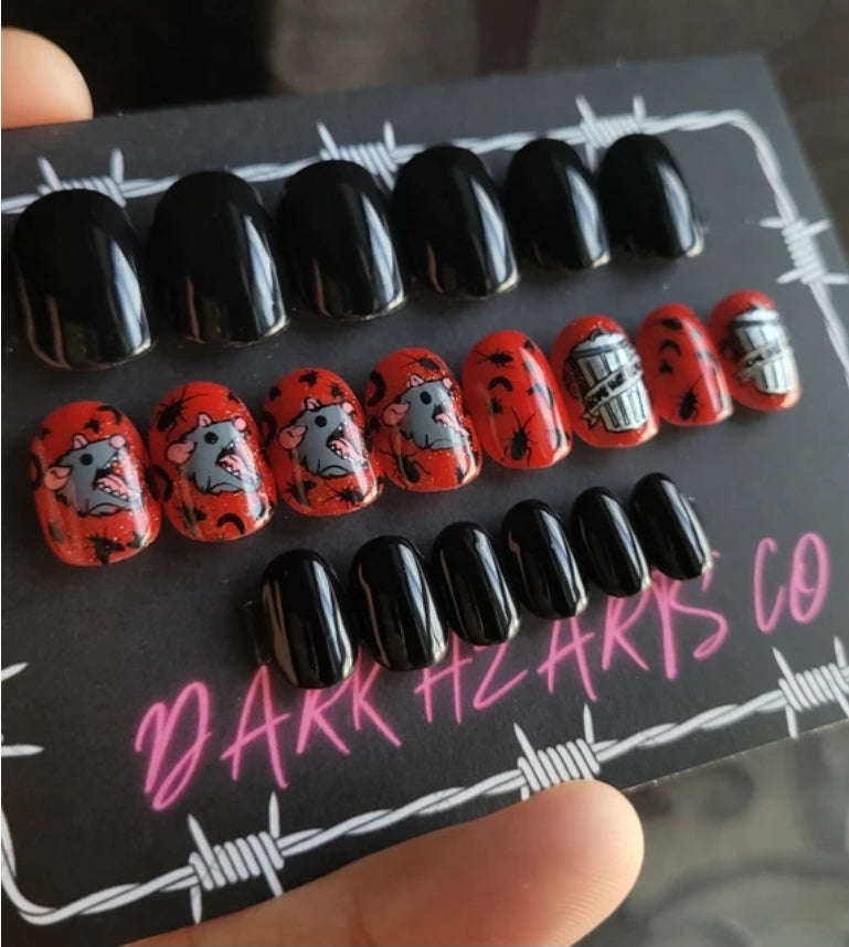 Dumpster Dive KIDS press on nails