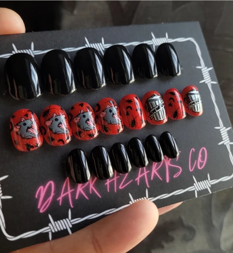 Dumpster Dive KIDS press on nails