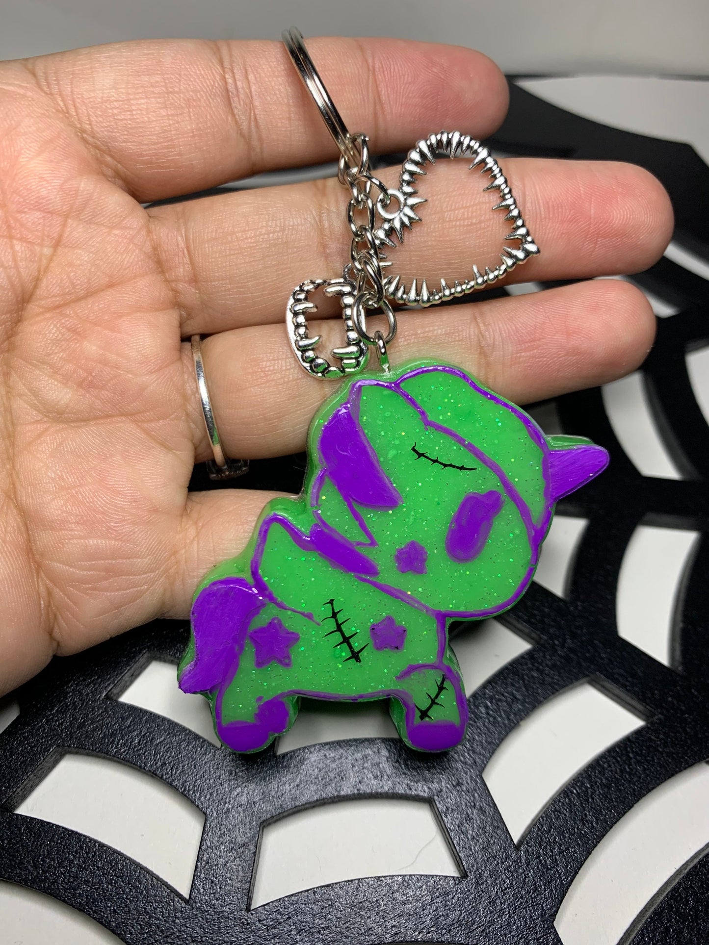 Halloween Unicorn keychain