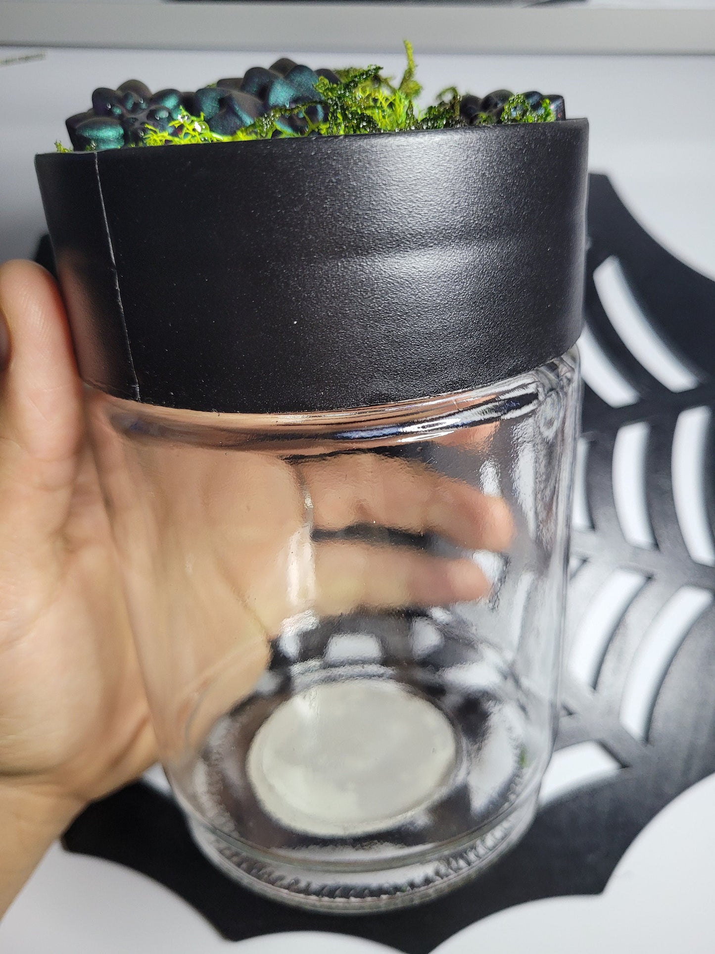 Succulent Garden Inspired Glass Stash Jar