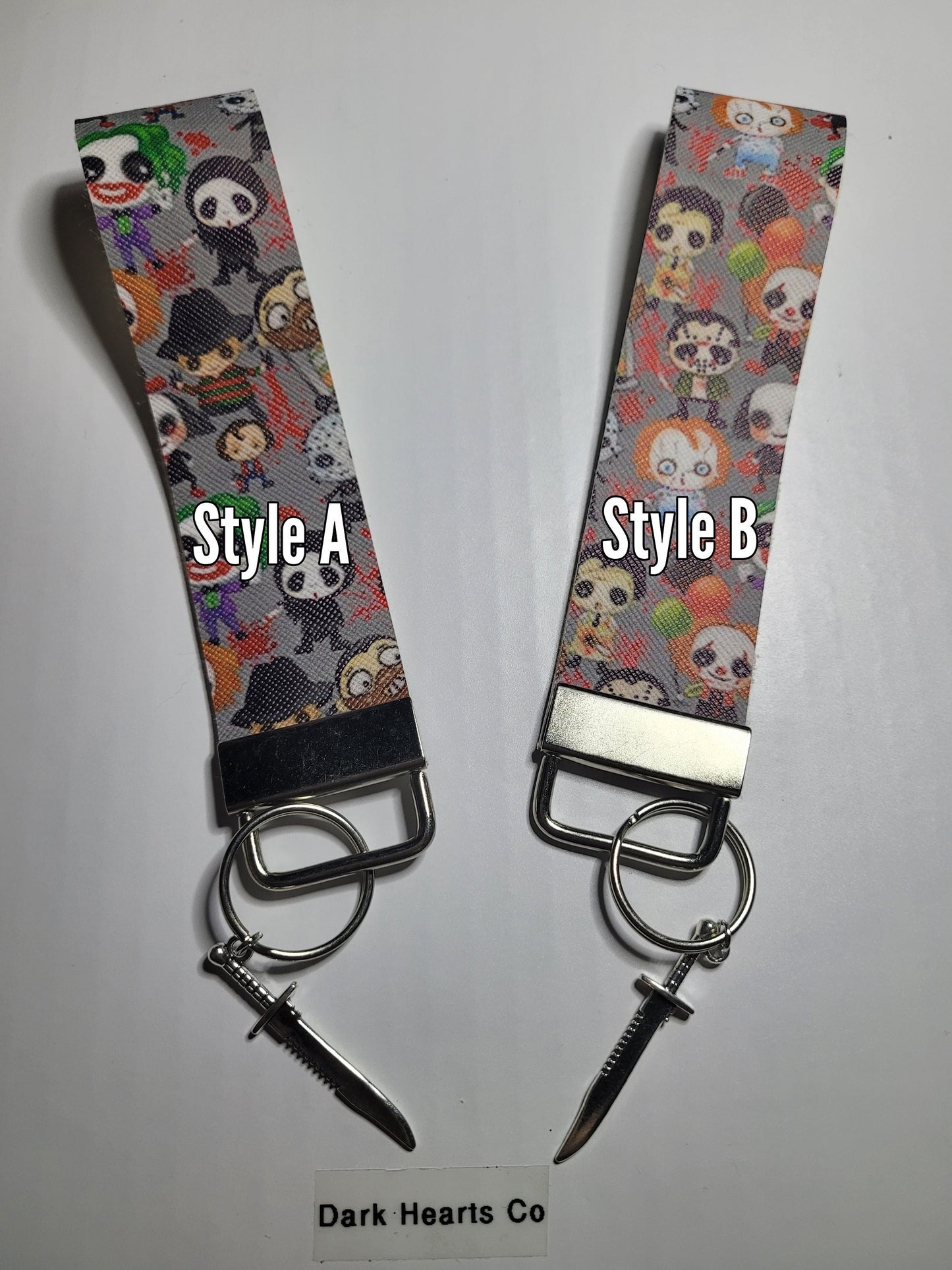 Horror Party Key fob keychain