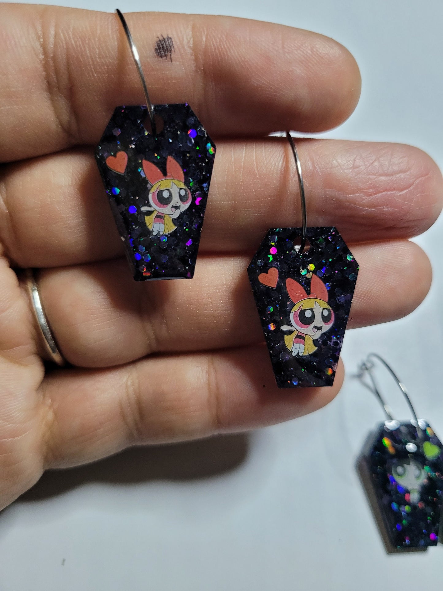 90s Baby Mini Coffin Earrings