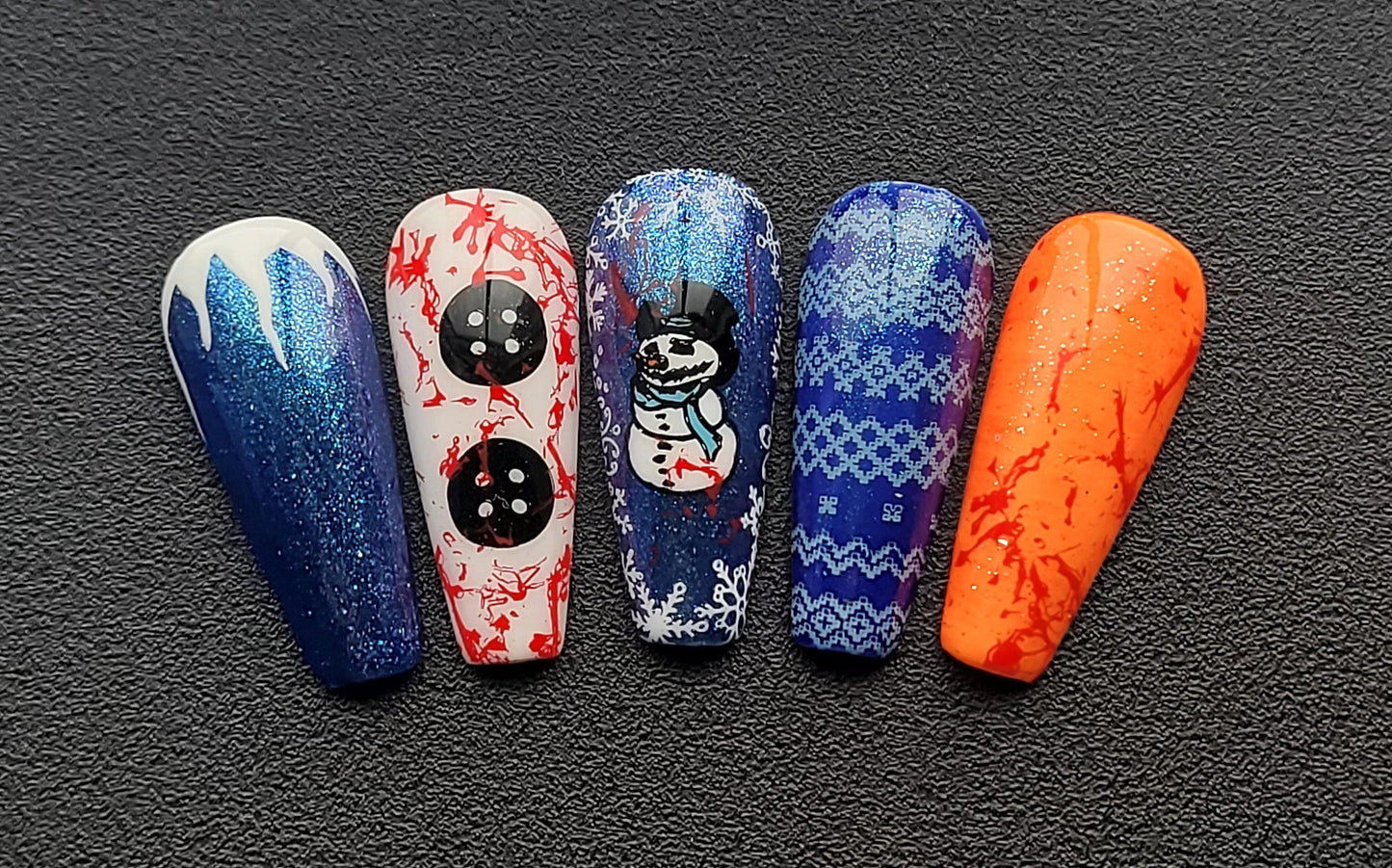 Killer Snowman: Press on Nails