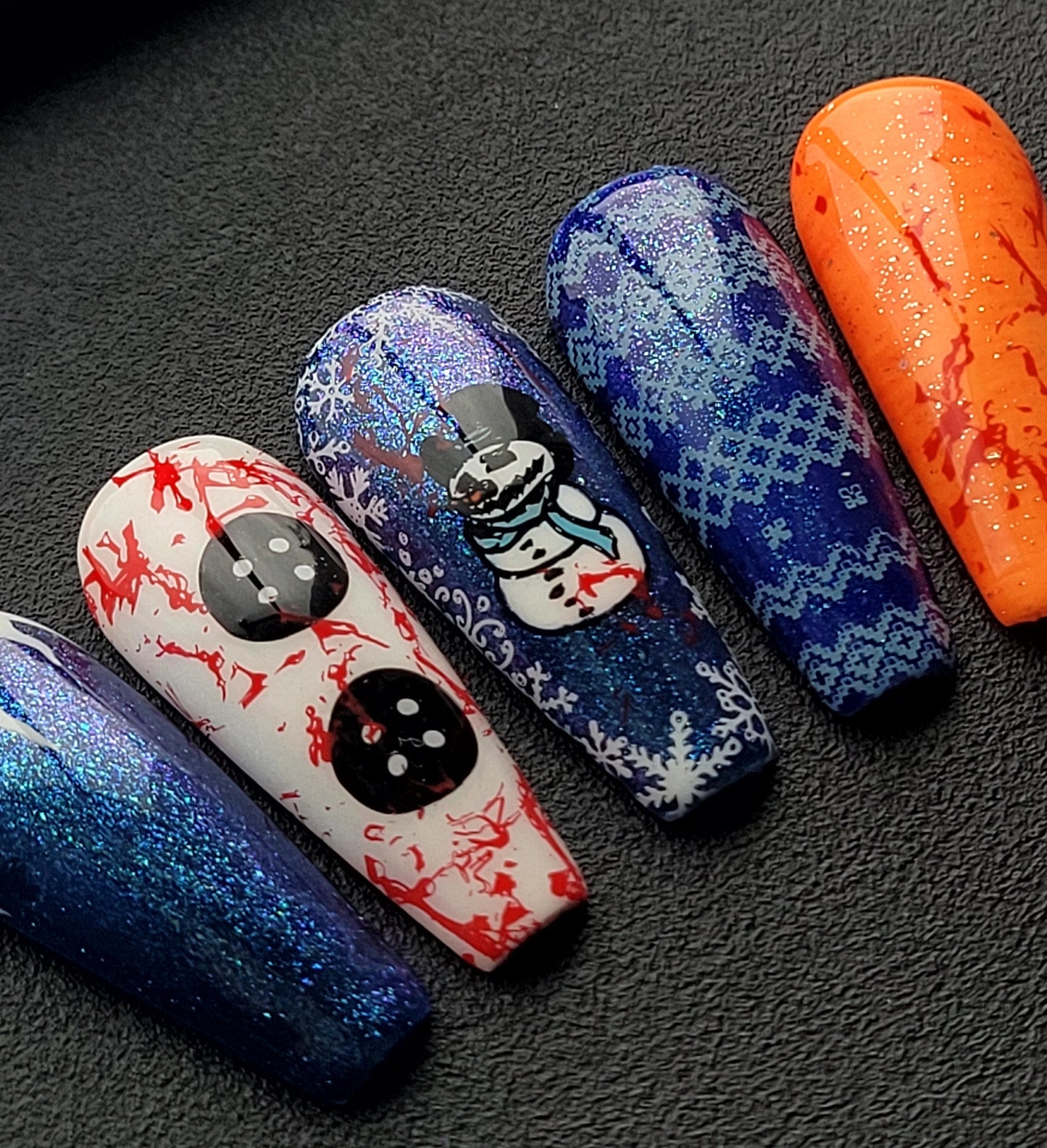 Killer Snowman: Press on Nails