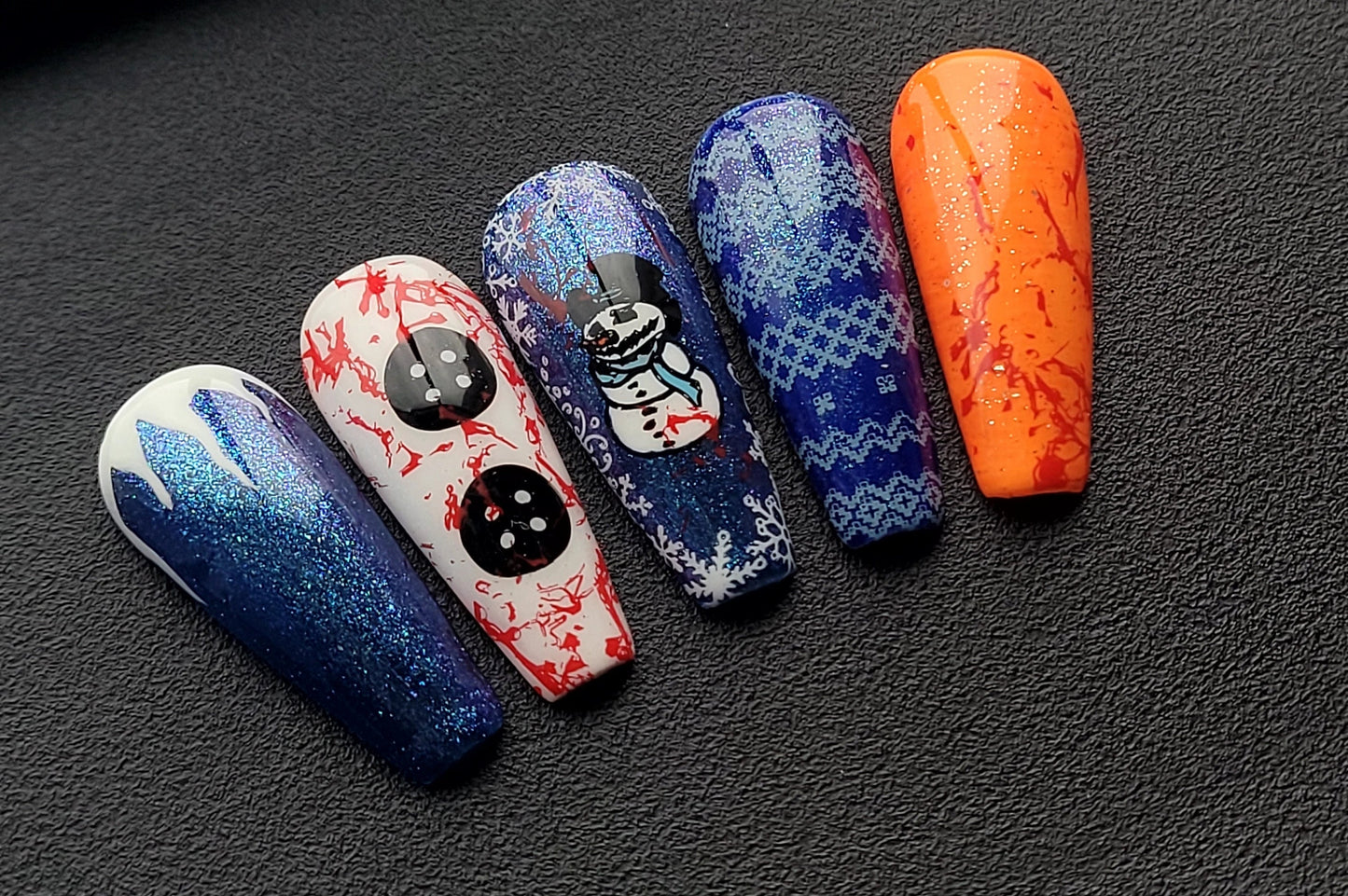 Killer Snowman: Press on Nails