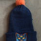 Three eyed cat beanie hat