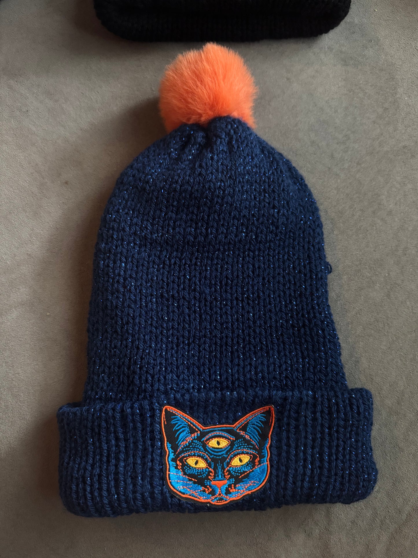 Three eyed cat beanie hat