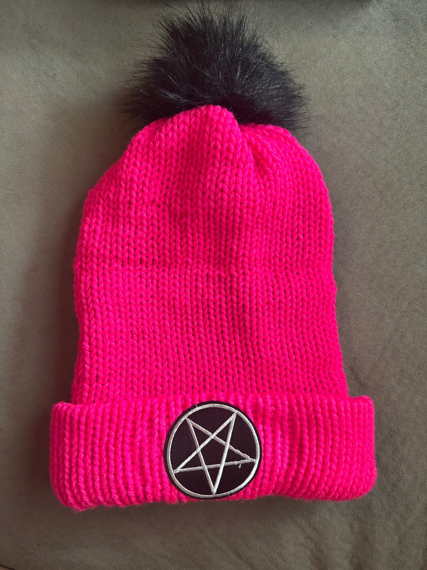 Pentacle beanie hat
