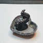 Blavk and Silver Tentacle Ring Dish