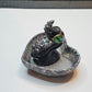 Blavk and Silver Tentacle Ring Dish