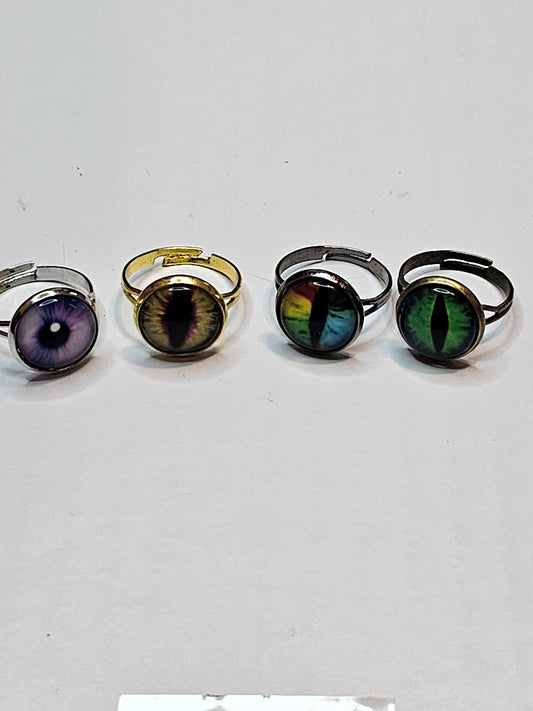 Mystery Adjustable Eye Ring