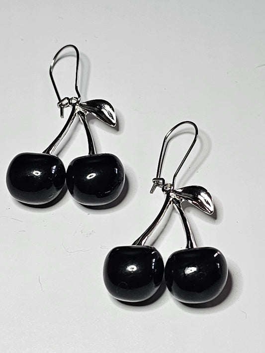 Black Cherry Earrings