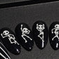 Scary Skeletons: Press on Nails