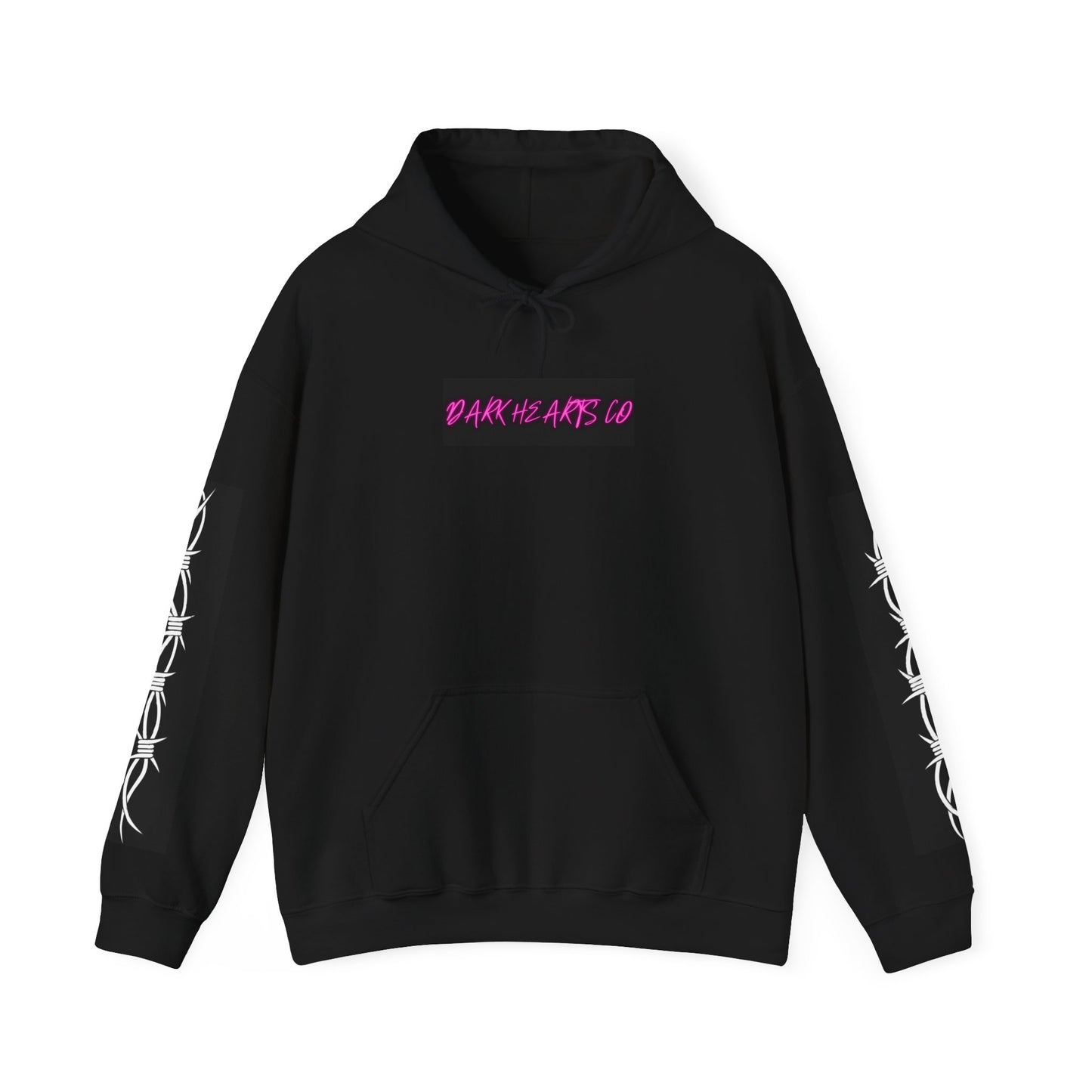 Dark Hearts Co. Neon Script Unisex Hoodie | Stylish Heavy Blend Sweatshirt