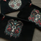 Animal skull makeup bag