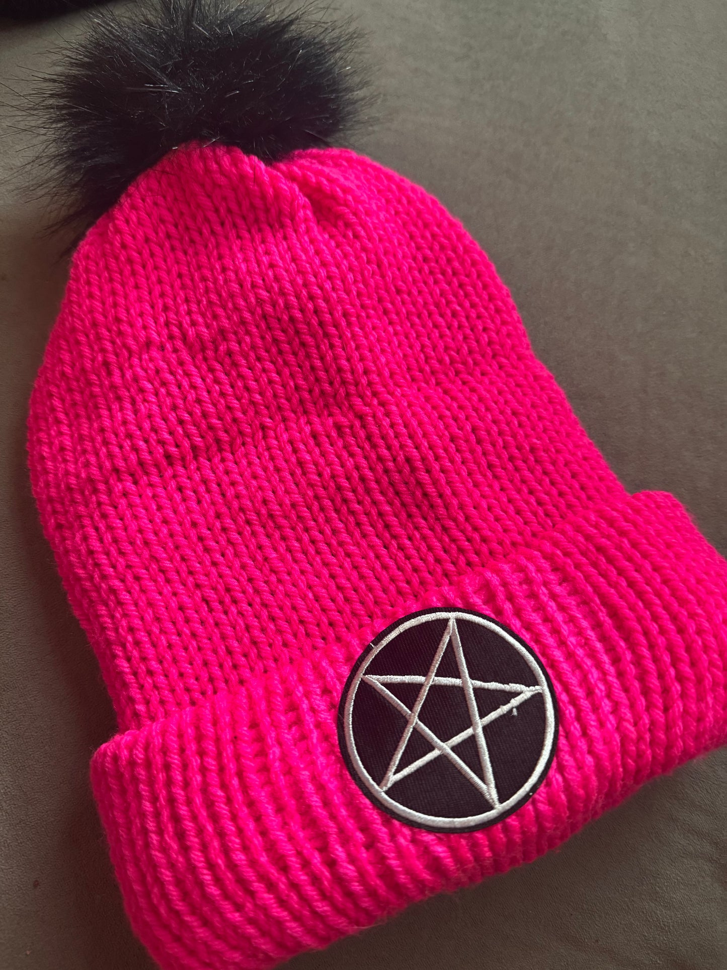 Pentacle beanie hat