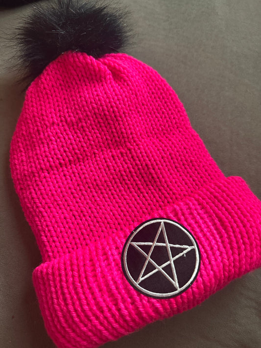 Pentacle beanie hat