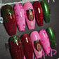 Strawberries & Cream: Press on Nails