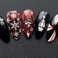Rockin around the Xmas tree: Press on Nails