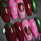Strawberries & Cream: Press on Nails