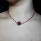 Gothic Vampire inspired Rosary Bead Necklace