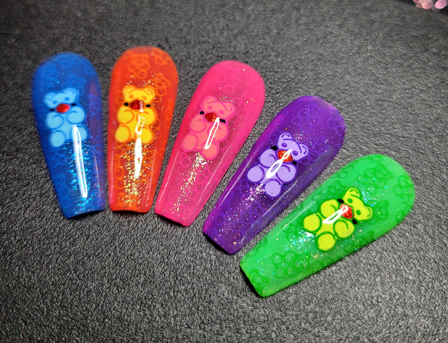 Naughty Bears: Press on Nails
