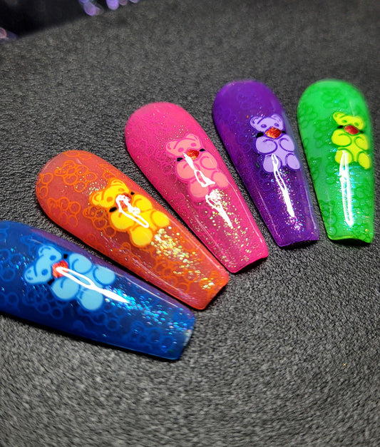 Naughty Bears: Press on Nails