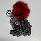 Mini Baphomet Keychain with puff ball