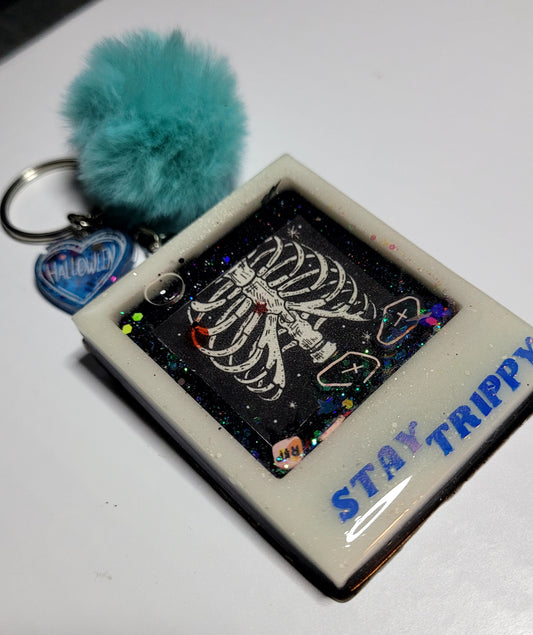 Skeleton Liquid Shaker Keychain
