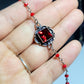 Gothic Vampire inspired Rosary Bead Necklace