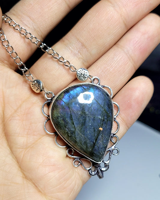 Large Labradorite Necklace